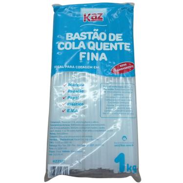 Imagem de Refil Bastão de Cola Quente FINA Pacote 1 Kg - KAZ