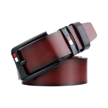 Imagem de Cinto De Luxo Para Homens Adultos Com Fivela De Metal Em Liga, Casual 