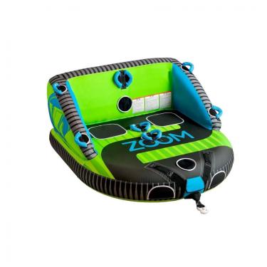Imagem de Boia Rebocável Aquática para 2 Pessoas com Pontos de Reboque Duplos e Conexão Rápida, ZUP, Verde