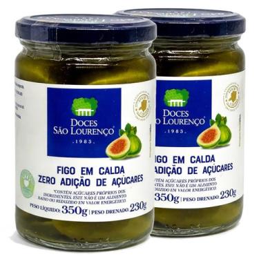 Imagem de Kit 2 Figo em Calda SÃO LOURENÇO Zero Adição Açucar 350g