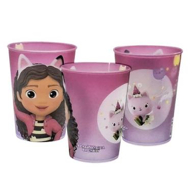 Imagem de Copo Infantil Casa Mágica da Gabby de Plástico Base de Ovo de Pascoa O