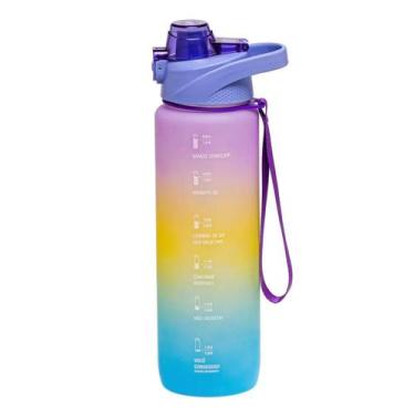 Imagem de Garrafa Água Galão 1l Squeeze Academia Escola Antivazamento - BM ATACA