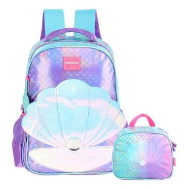 Imagem de Kit Mochila de Costas Infantil + Lancheira IS41081UPKT Fundo do Mar Co