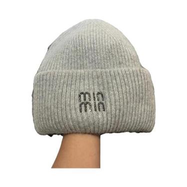 Imagem de Gorro De Inverno Luxuoso Para Homens E Mulheres Com Letras Em Strass, 