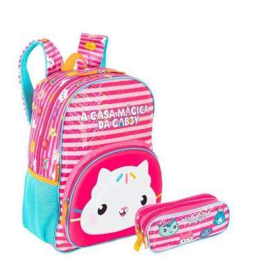 Imagem de Kit Mochila Grande e Estojo 2 Compartimentos Gabby X Friendship - Colo