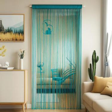 Imagem de Cortina De Tiras Italiana Para Porta Anti Insetos Mosca 2m x 85cm Sort