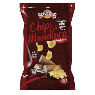 Imagem de Mandioca chips Barbecue Sertanitos 50g - Un