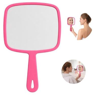 Imagem de Espelho de Mão Retangular Para Salão Cabelo Maquiagem - Ami, 1