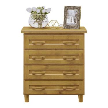 Imagem de Cômoda 4 Gavetas Freijó Madeira Pinus - Cavazotto
