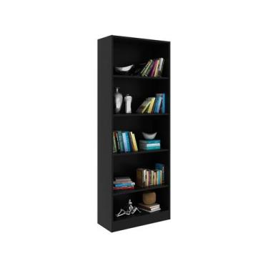 Imagem de Estante Livreiro de Escritório ME4141 c/ 4 Prateleiras Preto - Tecno M