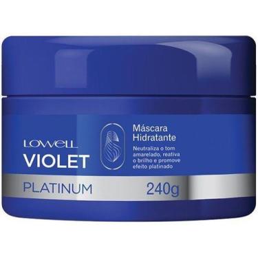 Imagem de Máscara Hidratante Violet Platinum 240g Lowell, 240g