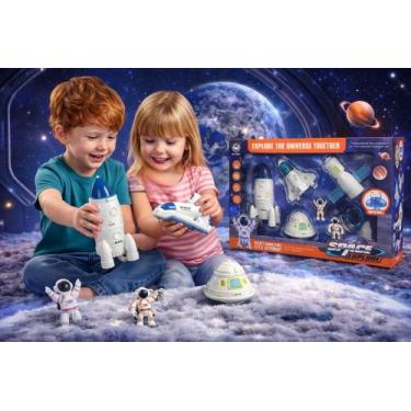 Imagem de Brinquedo Foguete Nave Astronauta 7 Peças Space Explore - First