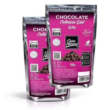 Imagem de Chocolate Zero Lactose Zero Açúcar em Gotas Ouro Moreno 2x 500g