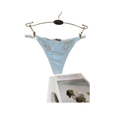 Imagem de Calcinhas De Renda De Cintura Baixa Para Mulheres Com Apliques Florais