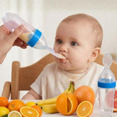 Imagem de Colher Mamadeira Dosadora Silicone Papinha Para Bebê Amamentação Crian
