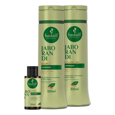 Imagem de Kit Haskell Jaborandi Shampoo Condicionador e Necta 300ml