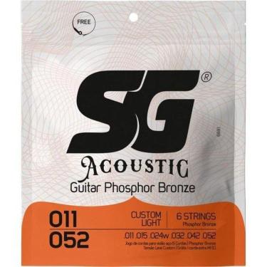 Imagem de Encordoamento Violão Aço .011 Custom Light Sg