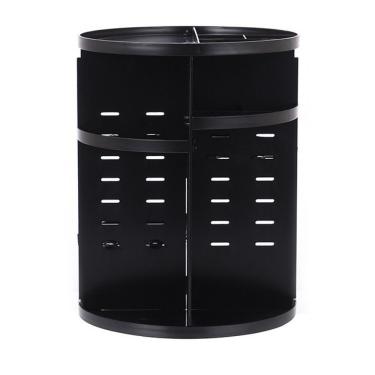 Imagem de Organizador Giratório Porta Maquiagem e Acessórios 360o com 7 Camadas Ajustáveis Alta Capacidade Preto OEM