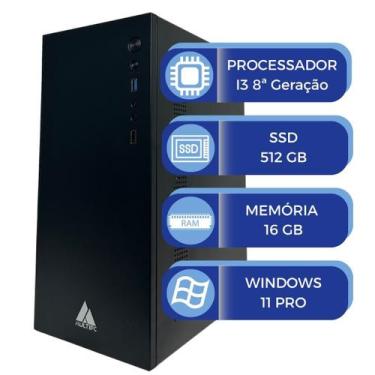 Imagem de Computador MultiPc i3 8ª Geração 16GB RAM SSD 512GB Win11Pro