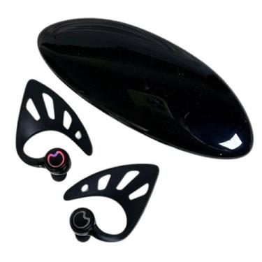 Imagem de Fones de ouvido Elf Ear sem fio Fones de ouvido Elf LED IPX4 pretos - 