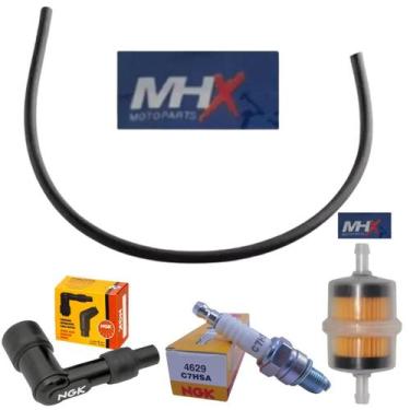 Imagem de Kit Vela, Cachimbo, Filtro, Cabo Ignição Dream 100 - Mhx
