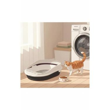 Imagem de 2x Caixa Areia Higiênica Gatos Preta Sem Sujeira E Odor - Congratulati