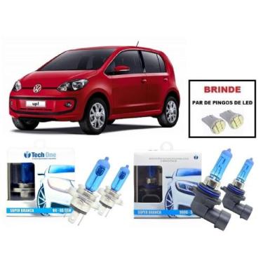 Imagem de Kit 4 Lampadas Super Brancas para Farol Alto / Baixo e Milha H4 e HB4 