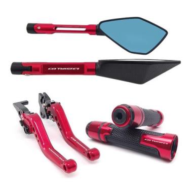 Imagem de Kit Manete Manopla Retrovisor Cbtwister 250f 300f a laser - NoBrand, V