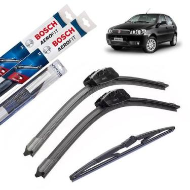 Imagem de Limpador Para-brisa Palio G3 2008 2009 2010 2011 + Traseira - Bosch e 