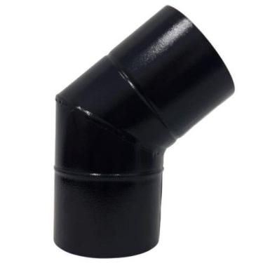 Imagem de Curva 45 Para Chaminé Duto 10 Polegadas Preta 254mm Solda - INOX LAURI