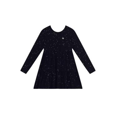 Imagem de Vestido infantil menina em cotton com glitter Brandili-Feminino