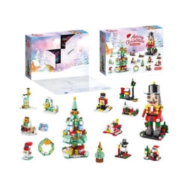 Imagem de Blocos De Montar De Aldeia De Natal: Brinquedo De Blocos De Encaixe Pa