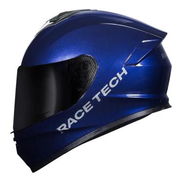 Imagem de Capacete Race Tech Hit Monocolor Azul-Masculino