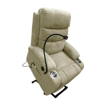 Imagem de Poltrona do Papai Reclinável Elétrica Austin Lift Massagem USB Suporte