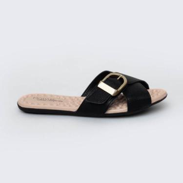 Imagem de Chinelo Rasterira Slid Modare Ortopédico 7163.134, 36, Preto