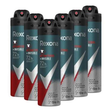 Imagem de Kit 6 Desodorantes Rexona Men Motionsense Antitranspirante Aerossol An