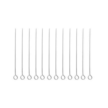 Imagem de Kit 12 Pçs Espetinhos De Churrasco 38cm Ideal para Carne Frango Coraçã