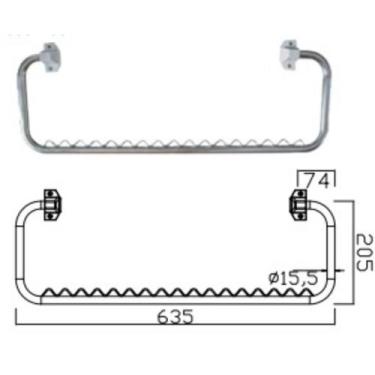 Imagem de Suporte de toalha de teto dobravel gr-m001d - GUANGRUN