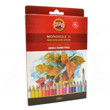 Imagem de Lápis de Cor Aquarela Mondeluz - 36 Cores - Koh-I-Noor