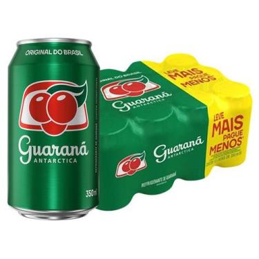 Imagem de Refrigerante Lata Guaraná Antarctica 12 Unidades 350ml, 1 Pack com 12 