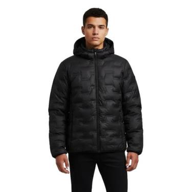 Imagem de Jaqueta Puffer Sea Surf Selada Capuz Removível -, M, Preto