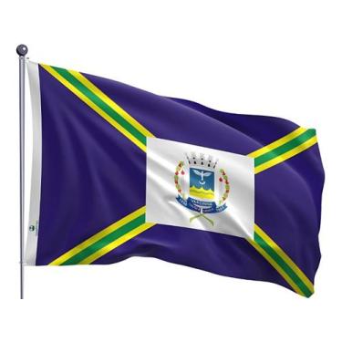 Imagem de Bandeira do Município de Varginha Uma Face Estampada 70x100cm - Qualid