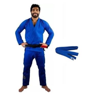 Imagem de Kimono Ultra Light 2.2 Jiu Jitsu Azul Com Faixa a Escolher  Keiko - Ke