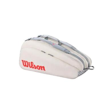 Imagem de Raqueteira Wilson Rio Open Tour 2026 9 Pack, Off white