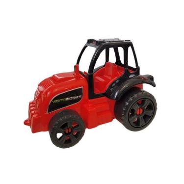Imagem de Trator Agroworks Vermelho - GGB Brinquedos