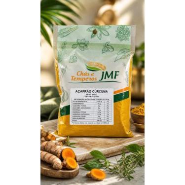 Imagem de Chás e Temperos JMF Açafrão Cúrcuma 250g Tempero Versátil Para Receita