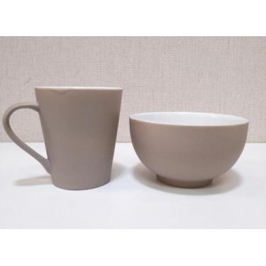 Imagem de Conjunto de Caneca e Bowl de Porcelana Emborrachados - Toque De Classe