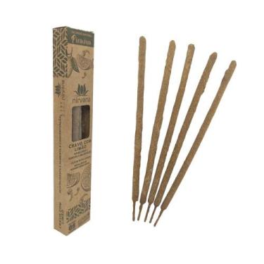 Imagem de Incenso Natural Nirvana Premium 5 Varetas Cravo com Limão Purificação 