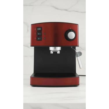 Imagem de Cafeteira Expresso Automática 20 Bar Inox Vermelha - Congratulations S