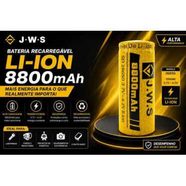Imagem de Super Bateria 26650 JWS 8800mAh 3,7V Alta Performance